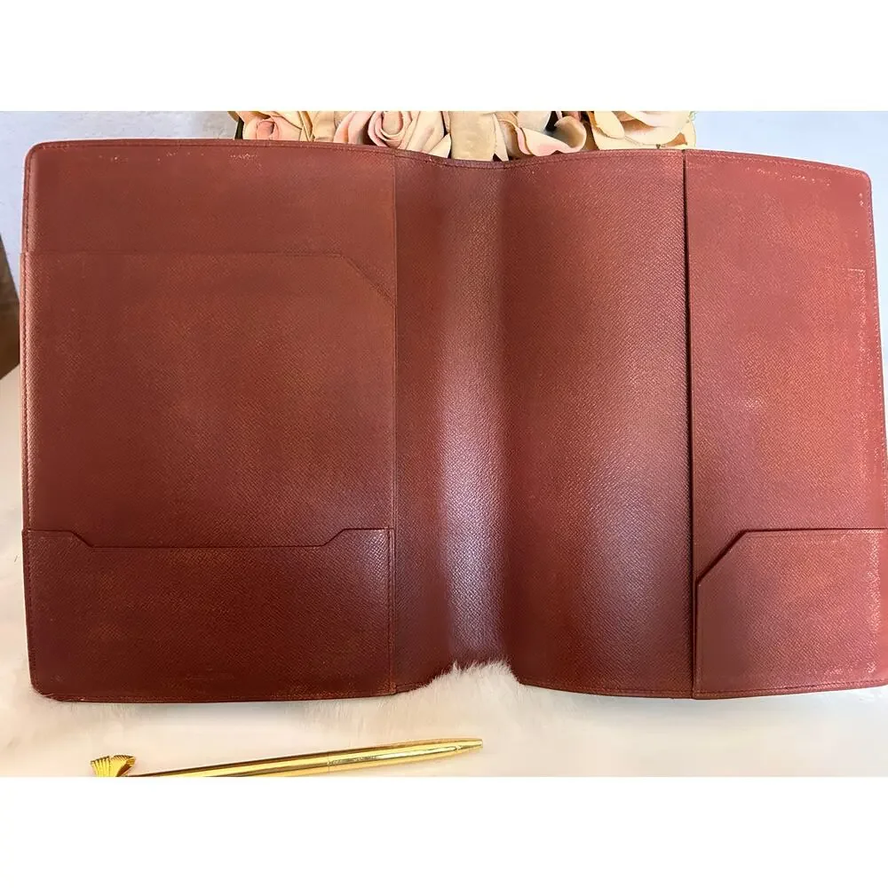 Authentic 70s Vintage Louis Vuitton Monogram A5 Desk Agenda Cover (predate code) - Picture 11 of 15